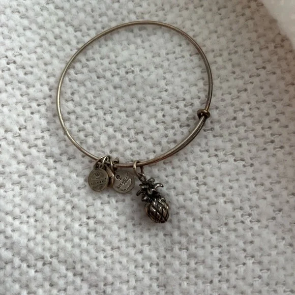 Alex and Ani Pineapple Bangle Bracelet - Picture 2 of 3